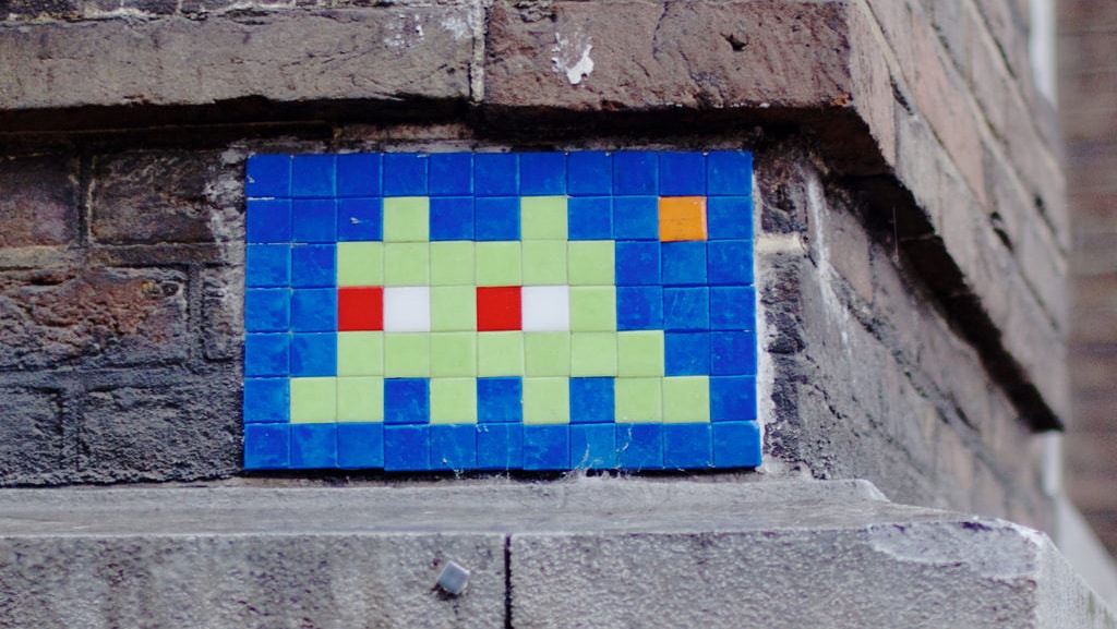 Street Art by the French artist Invader